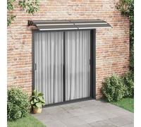vidaXL Marquesina de puerta PC negro 240x75 cm