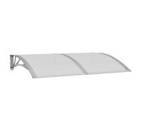 vidaXL Marquesina de Puerta policarbonato Gris 150x100 cm
