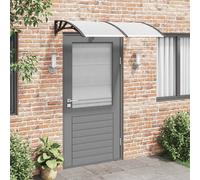 vidaXL Marquesina de puerta policarbonato negro 150x100 cm