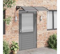 vidaXL Marquesina de puerta policarbonato negro 150x75 cm