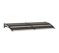 vidaxl marquesina para puerta pc 200x75 cm Negro