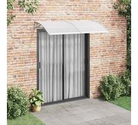 vidaXL Marquesina para puerta PC gris 200x100 cm