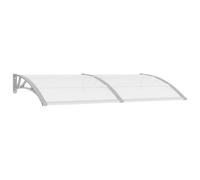 vidaXL Marquesina para Puerta PC Gris 200x100 cm