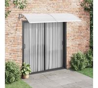 vidaXL Marquesina para puerta PC gris 240x100 cm