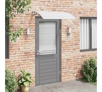 vidaXL Marquesina para puerta PC gris y transparente 120x75 cm