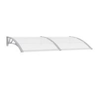 vidaXL Marquesina para Puerta PC Gris y Transparente 200x75 cm
