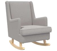 vidaXL Mecedora 62 x 80 x 85 cm Tela de Oveja Gris Claro