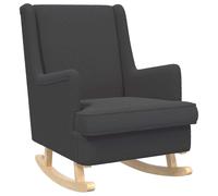 vidaXL Mecedora 62 x 80 x 85 cm Tela de Oveja Gris Oscuro