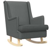 vidaXL Mecedora 62 x 80 x 85 cm tela Gris Oscuro