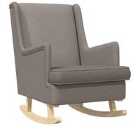 vidaXL Mecedora 62 x 80 x 85 cm tela Taupé