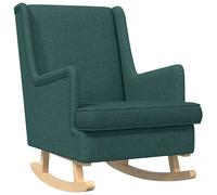 vidaXL Mecedora Verde oscuro 62 x 80 x 85 cm tela