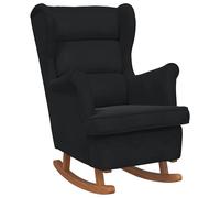 vidaXL Mecedora 92 x 71 x 100 cm Madera contrachapada Negro