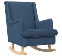 vidaXL Mecedora 62 x 80 x 85 cm tela Azul