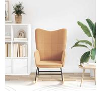 vidaXL Mecedora Beige Tela Sherpa