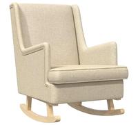 vidaXL Mecedora 62 x 80 x 85 cm tela Crema