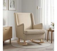 vidaXL Mecedora 62 x 80 x 85 cm tela Crema