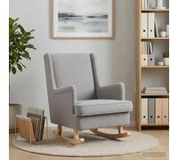 vidaXL Mecedora Gris Claro 62 x 80 x 85 cm Bouclé