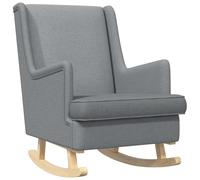 vidaXL Mecedora Gris Claro 62 x 80 x 85 cm tela