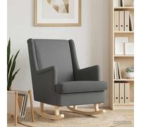 vidaXL Mecedora 62 x 80 x 85 cm tela Gris Oscuro
