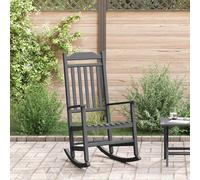 vidaXL Mecedora Negro 84 x 65 x 114 cm Resina