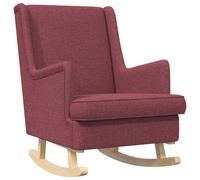 vidaXL Mecedora Rojo vino 62 x 80 x 85 cm tela