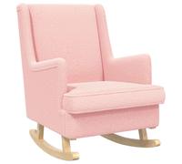 vidaXL Mecedora Rosa 62 x 80 x 85 cm Bouclé