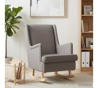 vidaXL Mecedora Taupé 62 x 80 x 85 cm tela