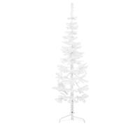 vidaXL Árbol de Navidad artificial medio con soporte blanco 120 cm