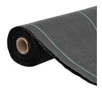 vidaXL Membrana para malezas PP negra en dimensiones 0.5x10 m (100 g/m²)/0.5x10 m (150 g/m²)/0.5x150 m (100 g/m²) y más