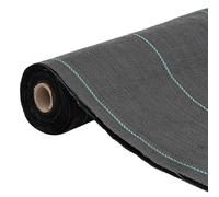 vidaXL Membrana para malezas PP negra en dimensiones 0.5x10 m (100 g/m²)/0.5x10 m (150 g/m²)/0.5x150 m (100 g/m²) y más