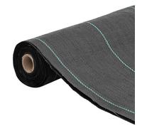 vidaXL Membrana para malezas PP negra en dimensiones 0.5x10 m (100 g/m²)/0.5x10 m (150 g/m²)/0.5x150 m (100 g/m²) y más