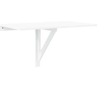 vidaXL Mesa abatible de pared, blanco brillante, 100x60x56 cm, material de madera