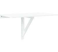 vidaXL Mesa abatible de pared, color blanco, 100x60 cm