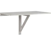 vidaXL Mesa abatible de pared, color gris hormigón, 100x60x56 cm, fabricada en material de madera