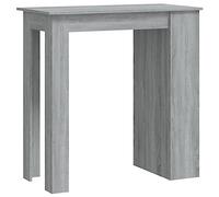 vidaXL Mesa Alta con Estante Gris Sonoma 102x50x103,5 cm