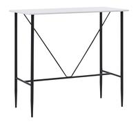 vidaXL Mesa alta de cocina MDF blanco 120x60x110 cm