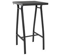 vidaXL Mesa alta de jardín vidrio templado 60x60x110 cm