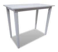 vidaXL Mesa alta de madera blanca