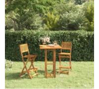 vidaXL Mesa alta de terraza madera maciza de acacia 75x75x110 cm