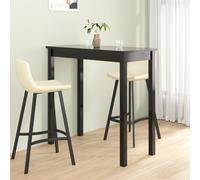 vidaXL Mesa alta negra de MDF 115x55x107 cm