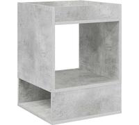 vidaXL Mesa auxiliar, 2 unidades, color gris cemento, 40 x 40 x 56 cm, material de madera