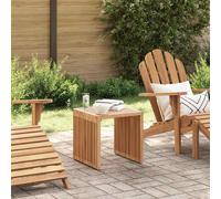 vidaXL Mesa auxiliar de jardín de teca duradera Marrón 45 x 42,5 x 45 cm