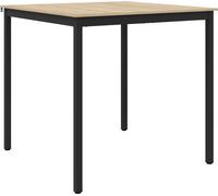 vidaXL: Mesa auxiliar de madera contrachapada, forma cuadrada