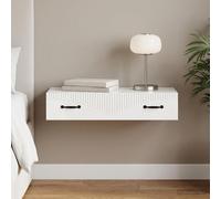vidaXL Mesa auxiliar de pared, 87,5 x 34,5 x 17 cm, material de madera