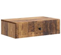 vidaXL Mesa auxiliar de pared, estilo rústico, madera reciclada, 59 x 34,5 x 17 cm