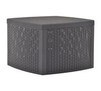 vidaXL Mesa auxiliar de plástico color moca 54x54x36,5 cm