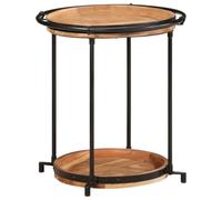 vidaXL Mesa Auxiliar Madera Maciza de Acacia Ø55x60 cm