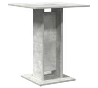 vidaXL Mesa Bistró Mueble de Comedor Barra Cafetería Bar Cocina Restaurante Decoración Jardín Exterior Terraza Patio de Contrachapada Gris Hormigón