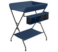 vidaXL Mesa cambiadora hierro azul marino