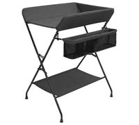 vidaXL Mesa cambiadora hierro gris antracita